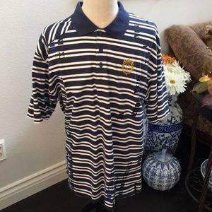 Nike vintage striped Lebron James polo NWOT